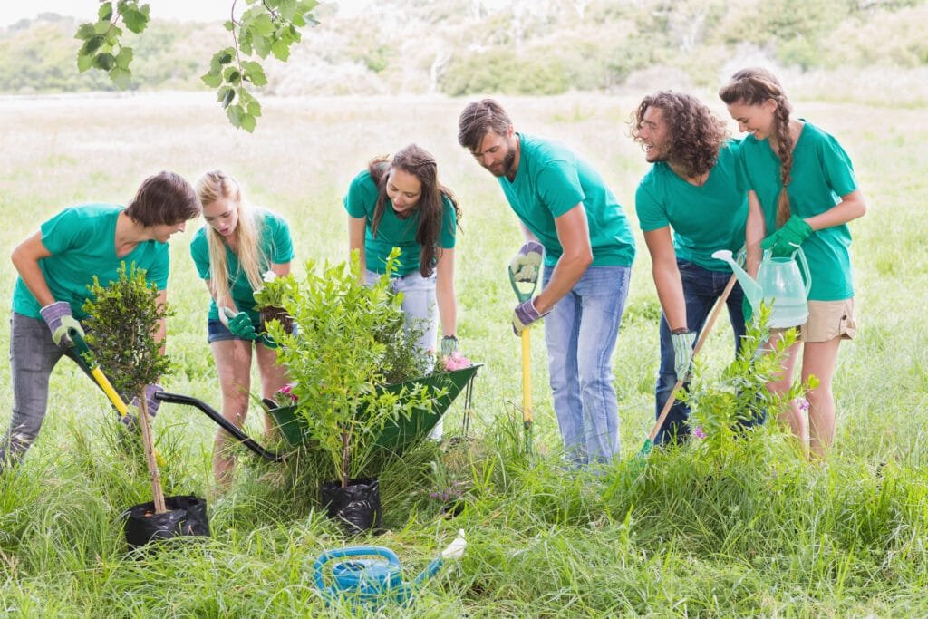 heureux amis jardinage pour la communaute